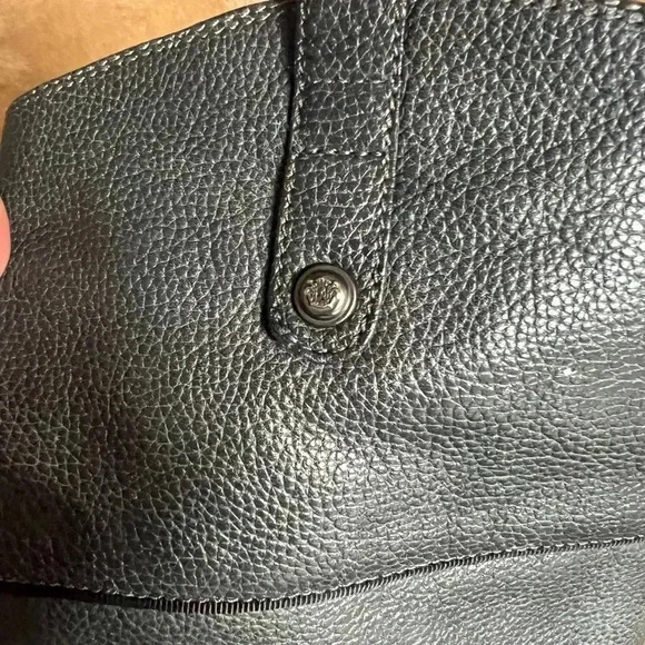 Knee-high high heeled, Sam Edelman, leather boot in charcoal gray - Picture 4 of 5